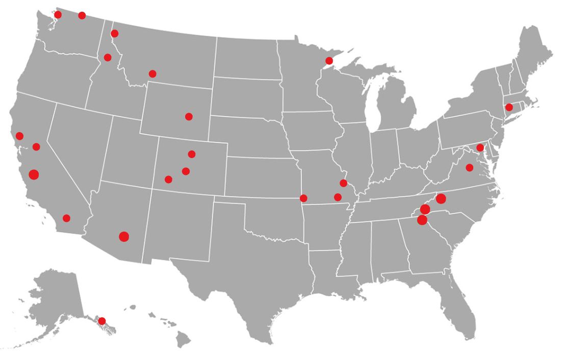 Absestos miners map