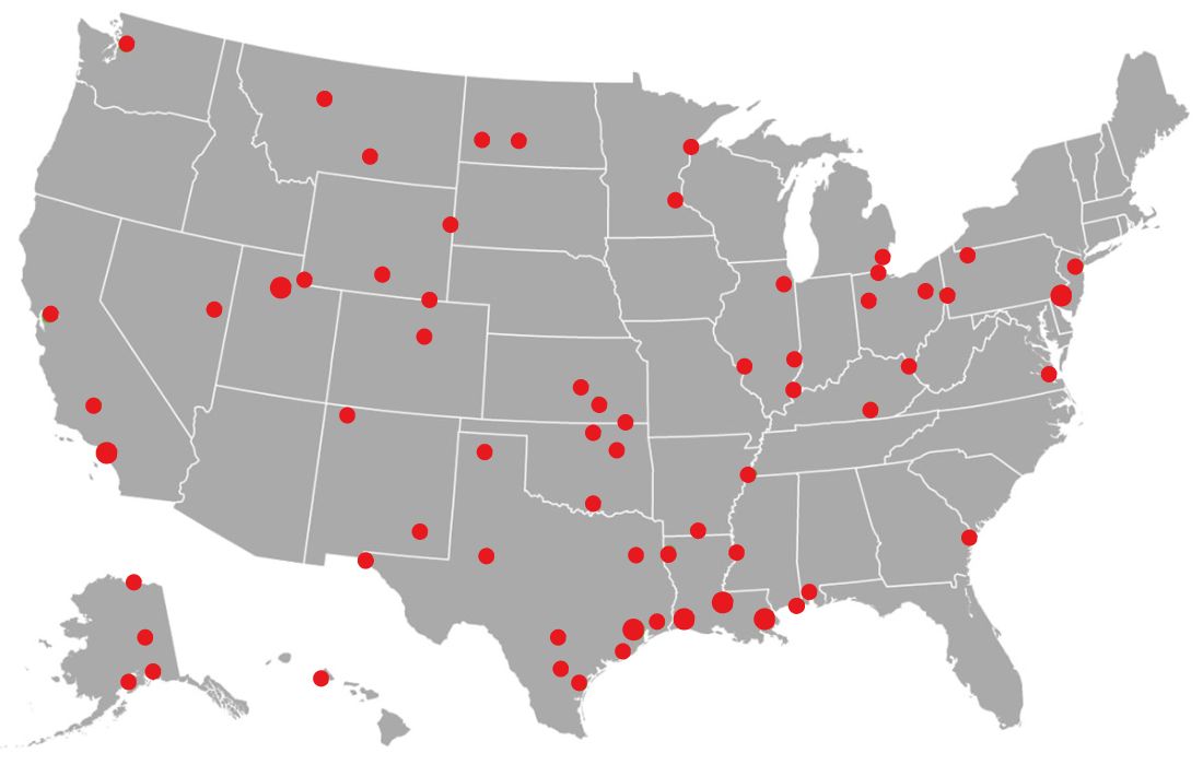 Oil Rig Refinery map