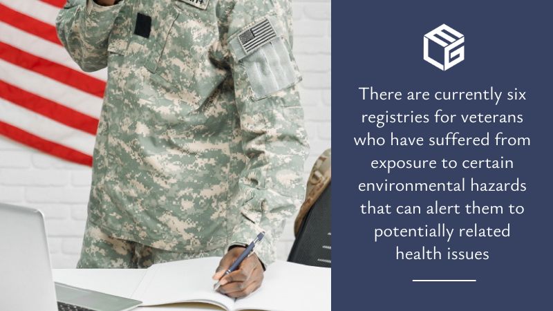 Six registries for veterans who have suffered from exposure
