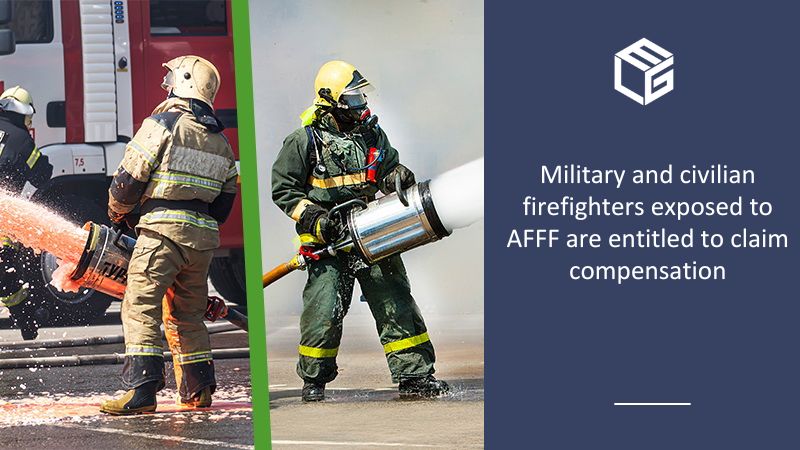 Civilian & military firefighters