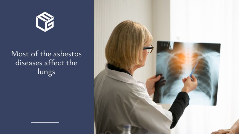 Asbestos affects the lungs