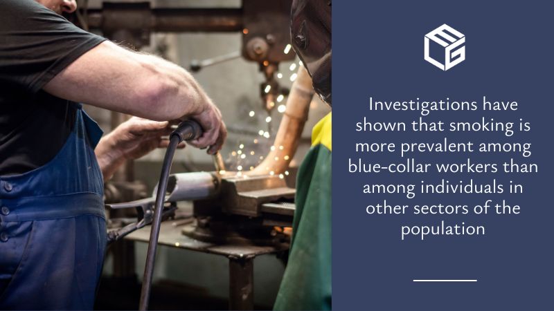 Blue-collar workers exposed to asbestos