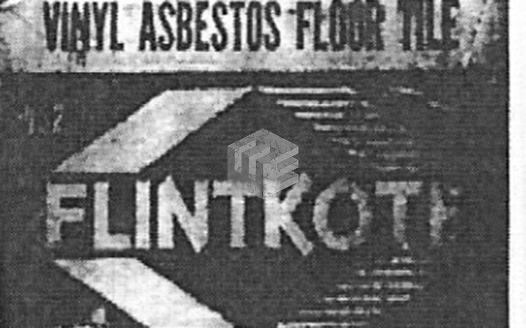 Flintkote Floor Tile Label